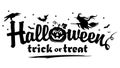 Halloween black and white label