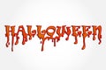 Halloween bloody word text party background