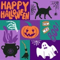 Halloween bold graphic minimalistic composition