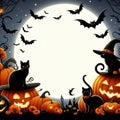 Halloween border for design Royalty Free Stock Photo