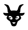 Halloween bull skull silhouette