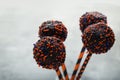 Halloween cake pops Royalty Free Stock Photo