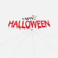 Halloween calligraphy abstract background.Halloween vector lettering.Happy Halloween Text Banner.Vector illustration Royalty Free Stock Photo