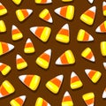 Halloween Candies Festive Seamless Vector Textile Pattern Royalty Free Stock Photo