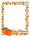 Halloween-Candy border Royalty Free Stock Photo