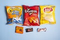 Halloween candy and chips Royalty Free Stock Photo