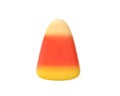 Halloween candy corn over white background Royalty Free Stock Photo