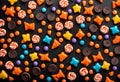 Halloween candy corner border banner Royalty Free Stock Photo