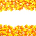 Halloween candy frame Royalty Free Stock Photo