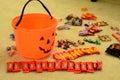 Halloween candy in a home