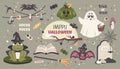 Halloween candy, pumpkin, ghost Royalty Free Stock Photo