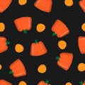 Cute Halloween Candy Seamless Pattern. Royalty Free Stock Photo