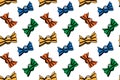 Halloween candy stripes in different colors, isolated pattern