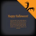 Halloween card design with zombie hands. Eps10 Royalty Free Stock Photo