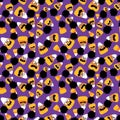 Halloween cartoon candy seamless sugar monster pattern for wrapping paper and fabrics and kids clothes print