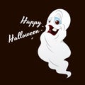 Halloween Cartoon Ghost Royalty Free Stock Photo