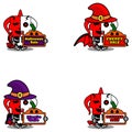 mascot red devil bone set bundle halloween sale