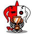 red devil bone trophy mascot