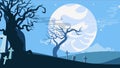 Halloween cartoon seamless looped animated background.