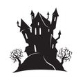 Halloween cartoon witch house Royalty Free Stock Photo