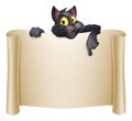 Halloween Cat Banner Royalty Free Stock Photo