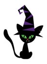 Halloween cat vector stock image Royalty Free Stock Photo