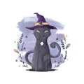 Halloween Cats Costume Party. Illustration and vector elements of group of cats in halloween costumes