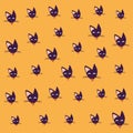 Halloween cats mascots pattern background Royalty Free Stock Photo