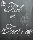 Halloween chalkboard - Trick or Treat?