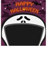 Halloween Character Design. With Scream Character. Big Face and Open Mouth. In Gravefield Royalty Free Stock Photo