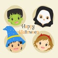 Halloween Characters Icon Cartoon Vector