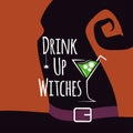 Halloween cocktail party design background