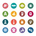 Halloween Color Icons Royalty Free Stock Photo