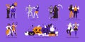 Halloween Compositions Set Royalty Free Stock Photo