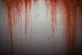 Halloween background. Bloodstain on concrete wall background Royalty Free Stock Photo