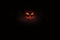 Halloween concept, glowing red outline of Jack`s