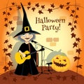 Halloween concert, party invitation