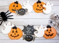 Halloween Cookie Background Royalty Free Stock Photo