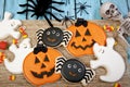 Halloween Cookie Background Royalty Free Stock Photo