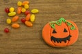 Halloween cookie and candies