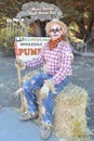 Halloween costume at half moon bay beach, california Royalty Free Stock Photo
