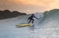 Surfing in Halloween Costumes in Chiba Japan. Scary suits like pumpkins and monsters.