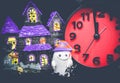 Halloween Count down clock pumpkins ghost toy