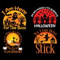 Halloween creative t-shirt bundle design