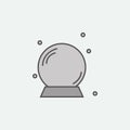 Halloween crystal ball colored icon. One of the Halloween collection icons for websites, web design, mobile app