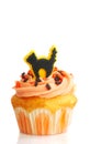 Halloween cupcake with frosting