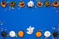 Halloween cupcakes and candies Royalty Free Stock Photo