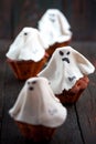 Halloween cupcakes ghost Royalty Free Stock Photo