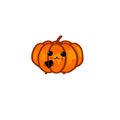 Halloween cute funny pumpkin