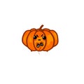 Halloween cute funny pumpkin